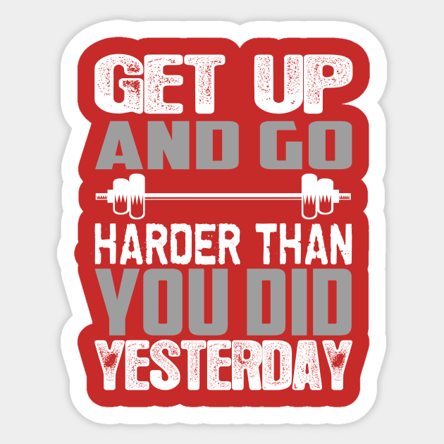 Get Up and Go Sticker by AttireCafe